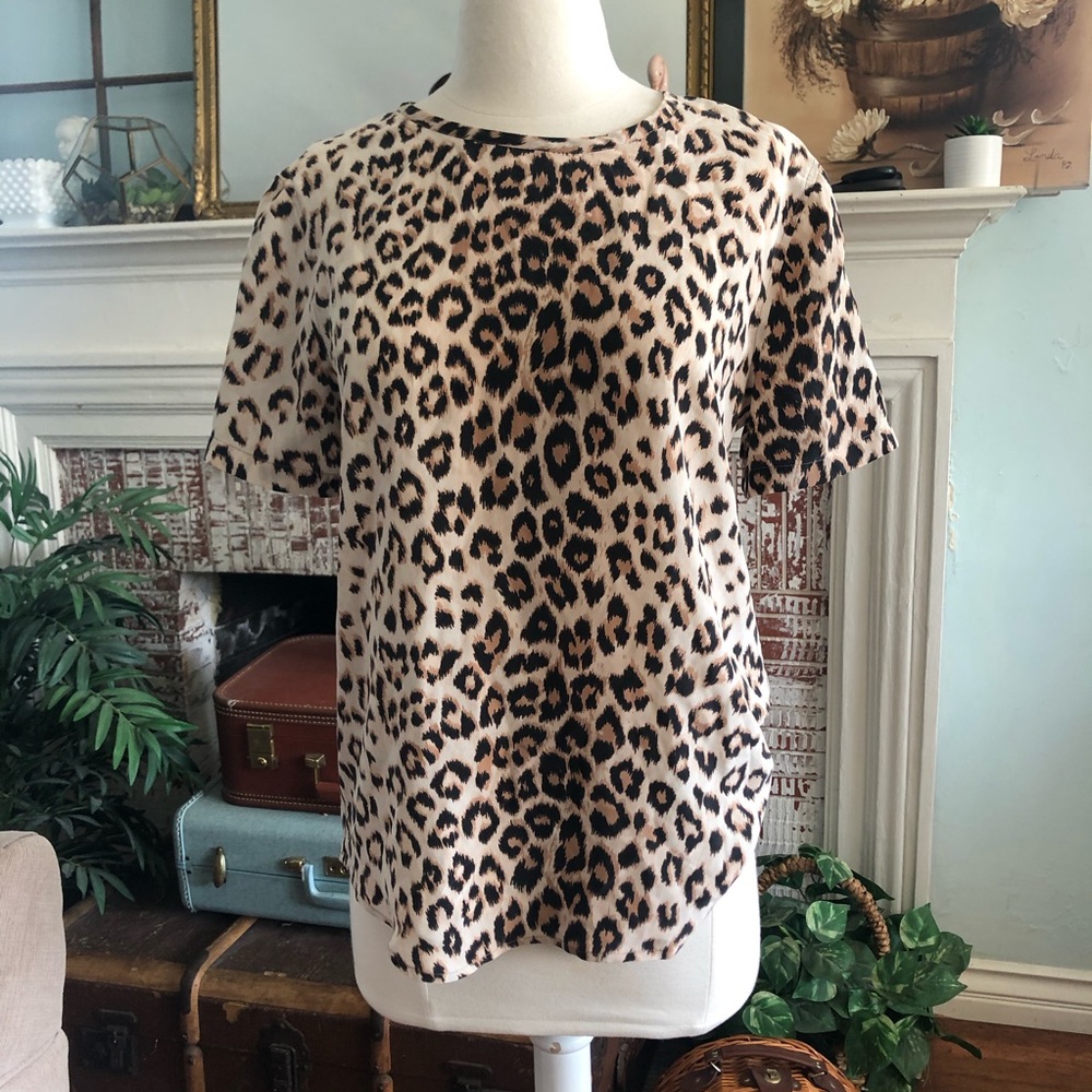 Equipment cheetah print top